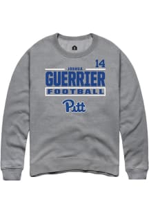 Joshua Guerrier Rally Mens Graphite Pitt Panthers NIL Stacked Box Player Crew