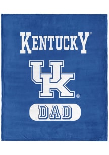 Kentucky Wildcats Dad Silk Touch Fleece Blanket - Blue