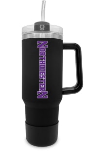 Black Northwestern Wildcats 40 oz Stainless Steel Tumbler