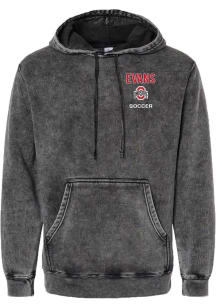 Cole Evans Rally Mens Black Ohio State Buckeyes NIL Embroidered Long Sleeve Fashion Hood