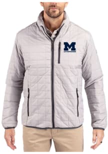 Ash Michigan Wolverines Cutter and Buck Mens Letterwinners M Club Rainier PrimaLoft Big and Tall L..