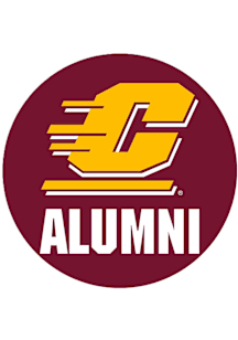 Central Michigan Chippewas 3" Alumni Button - Maroon