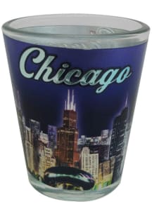 Chicago foil skyline Shot Glass