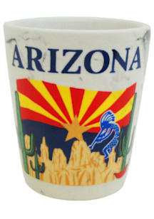 Arizona ceramic marble flag Shot Glass