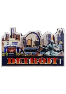 Detroit Collage Skyline Magnet
