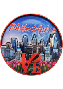 Philadelphia 2D Wooden Magnet