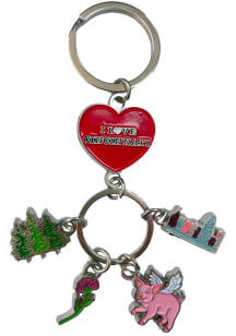 Cincinnati 4 Dangle Keychain
