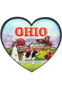 Ohio 2D Wooden Magnet
