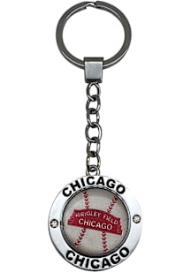 Chicago Spinning Keychain - Blue