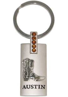 Austin 5 Diamond Cowboy Boot Keychain