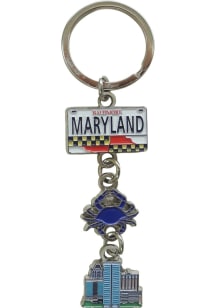 Maryland License Plate Crab Keychain