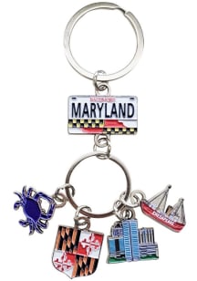 Maryland License Plate 4-Dangle Keychain