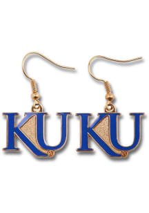 Kansas Jayhawks Logo Dangle Womens Earrings