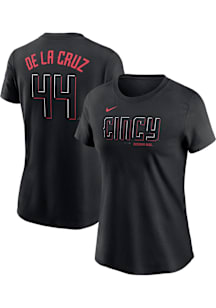 Elly De La Cruz Cincinnati Reds Womens Black Player Player T-Shirt