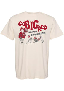 Nebraska Cornhuskers Ivory Summit Sportswear Go Big Red Football Short Sleeve T Shirt