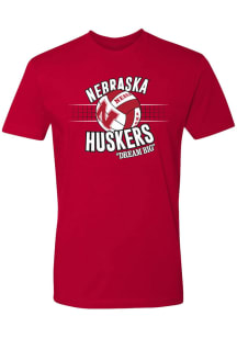 Nebraska Cornhuskers Red Summit Sportswear Volleyball Dream Big Short Sleeve T Shirt