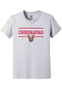 Summit Sportswear El Paso Chihuahuas Youth Grey Double Bars Short Sleeve T-Shirt