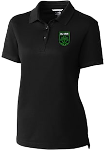 Cutter and Buck Austin FC Womens Black Advantage Short Sleeve Polo Shirt