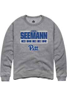 Owen Seemann Rally Mens Graphite Pitt Panthers NIL Stacked Box Player Crew