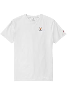 Virginia Cavaliers White Arch Mascot Short Sleeve T Shirt