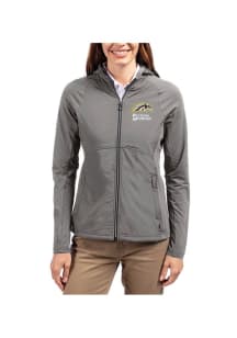 Womens Western Michigan Broncos Graphite Cutter and Buck Adapt Eco Light Weight Jacket