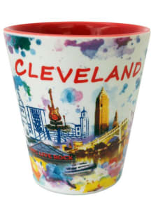 Cleveland Watercolor Shot Glass