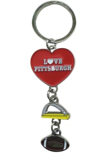 Pittsburgh Local Sports Theme Keychain