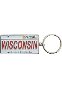 Wisconsin Wisconsin License Plate Keychain