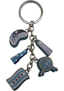 Chicago City Icons Dangle Keychain