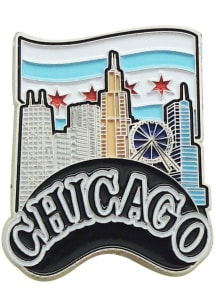 Chicago City Flag Bean Magnet