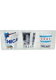 Chicago City 3 pack Icons Shot Glass