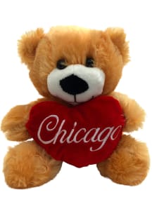 Chicago City Holding Heart Bear Plush