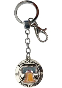 Philadelphia City Liberty Bell Spinning Keychain