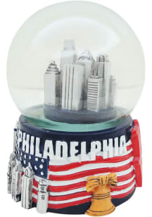 Philadelphia City 65mm Flag Water Globe