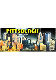 Pittsburgh City Wooden Skyline Magnet