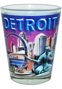 Detroit City Night Sky Shot Glass