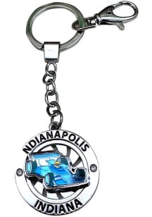 Indianapolis City Race Car Spinning Keychain