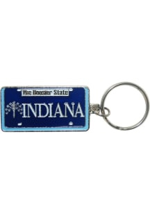 Indiana Hoosier State License Plate Keychain