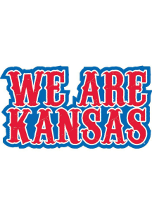 Kansas Jayhawks 4x7 We Are Auto Decal - Red