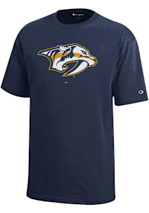 Champion Nashville Predators Youth Navy Blue Core Short Sleeve T-Shirt