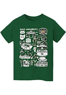 Vive La Fete Ohio Bobcats Youth Green Impressions Short Sleeve T-Shirt