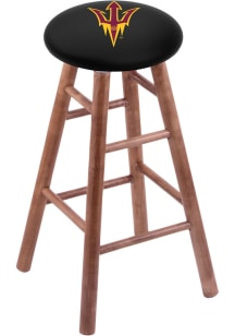 Arizona State Sun Devils Pitchfork Round Cushion Maple Pub Stool - Brown