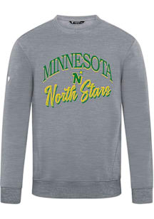Levelwear Minnesota North Stars Mens Grey Zane Origins Long Sleeve Crew Sweatshirt
