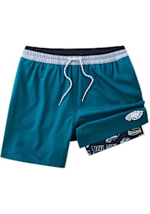 Chubbies Philadelphia Eagles Mens Teal Retro Classic 5.5in Lined Swim Trunks