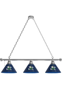 Notre Dame Fighting Irish Mascot 3 Shade Silver Billiard Lamp