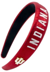 Thin Embroidered Indiana Hoosiers Womens Headband - Crimson