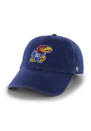 47 Kansas Jayhawks Blue Clean Up Youth Adjustable Hat