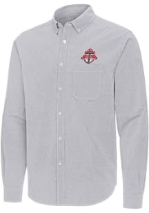 Antigua Toronto FC Mens Ash Porter Long Sleeve Dress Shirt