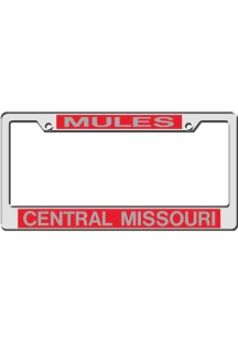 Central Missouri Mules Red License Frame