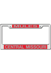 Central Missouri Mules Red License Frame